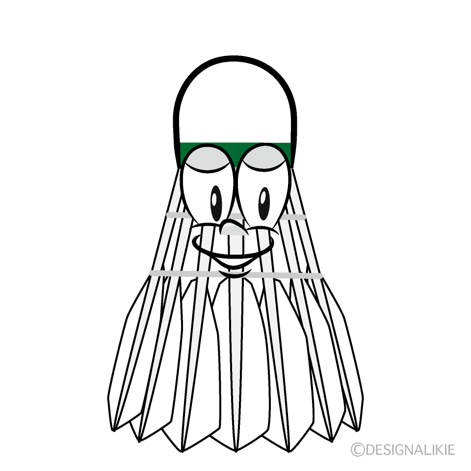 Badminton Shuttle Cartoon Character Image