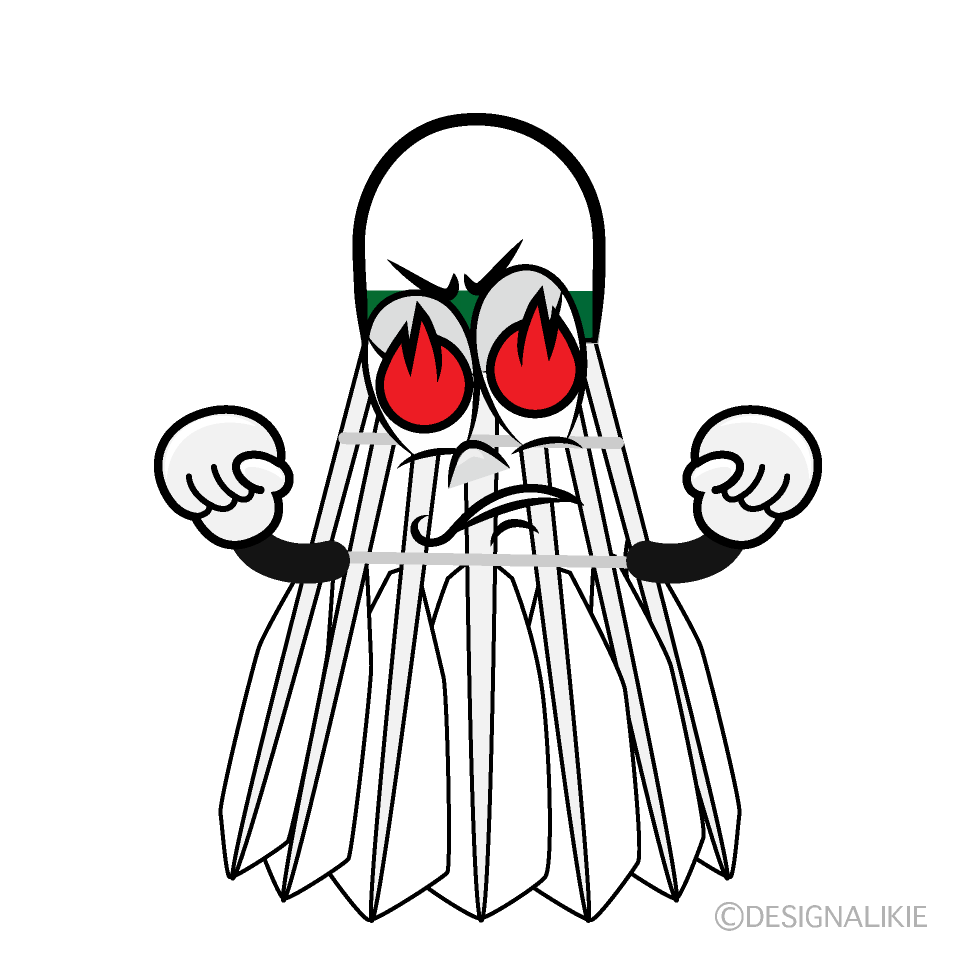 Enthusiasm Badminton Shuttle Cartoon Character Image