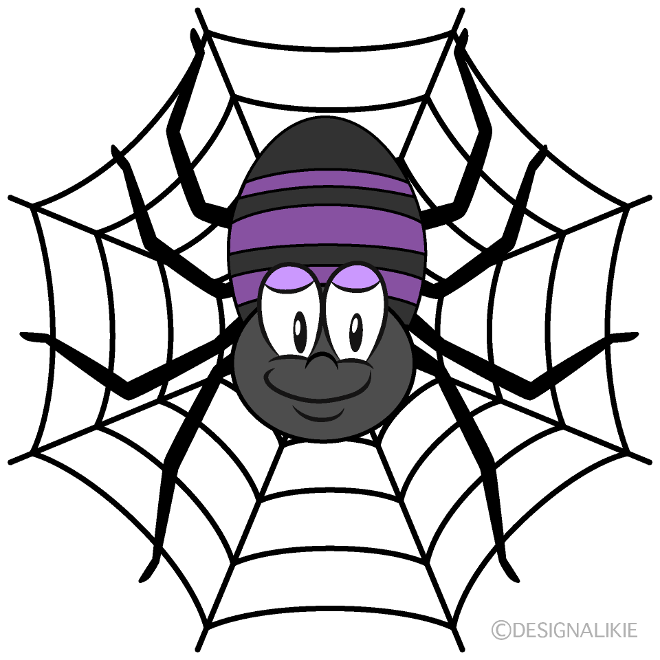 Spider Web Cartoon Character Image