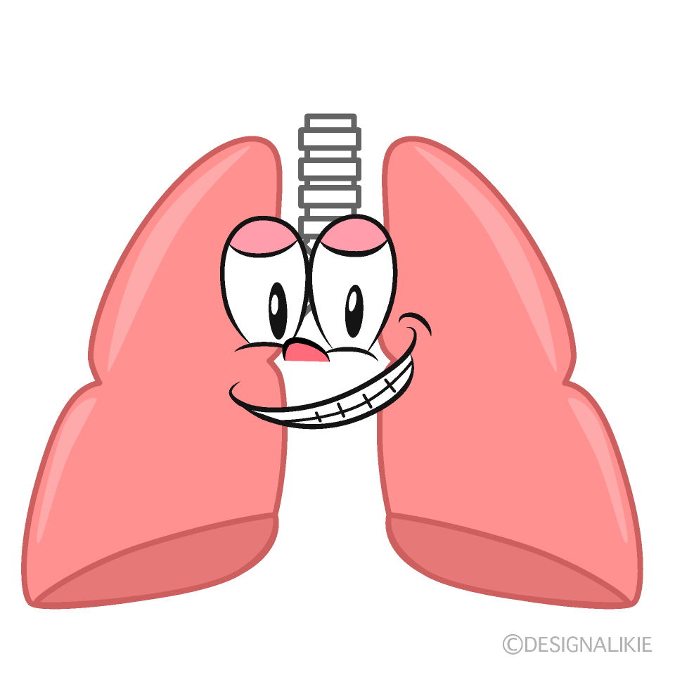 Grinning Lung Cartoon Character Image