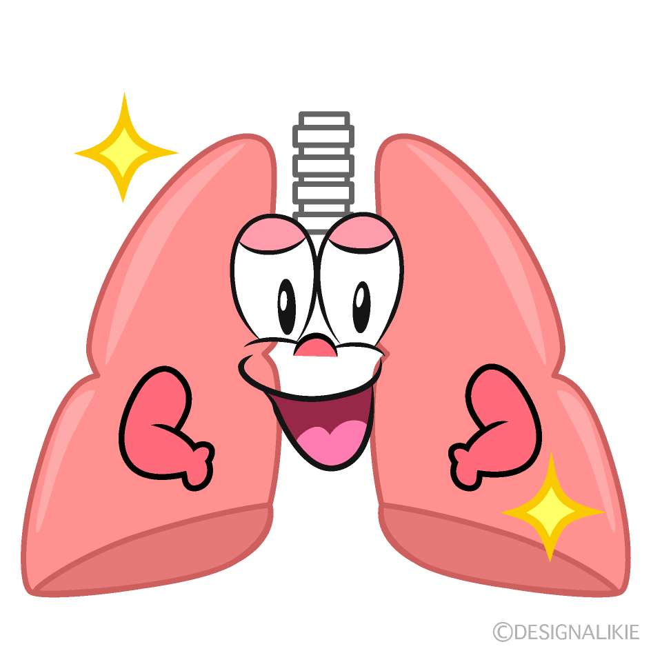 Glitter Lung Cartoon Character Image