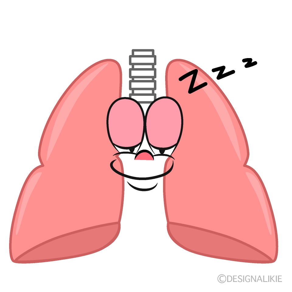 Sleeping Lung Cartoon Character Image