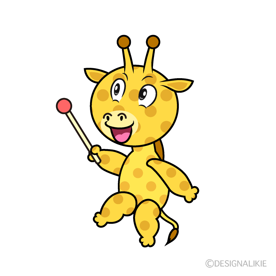 Speaking Giraffe Cartoon Character Image
