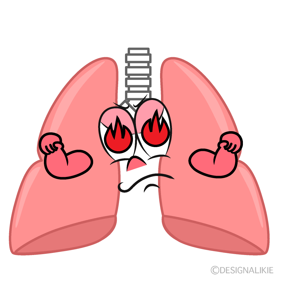 Enthusiasm Lung Cartoon Character Image
