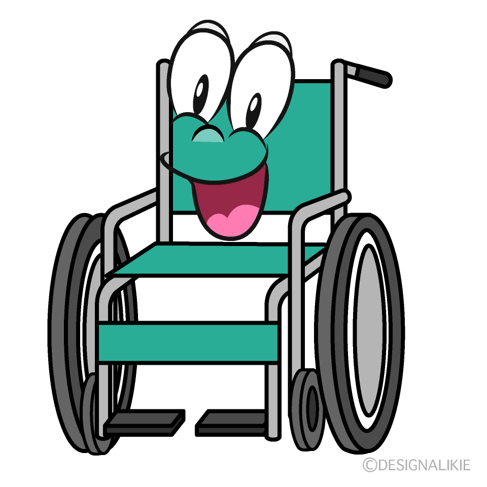 Surprising Wheelchair Cartoon Character Image