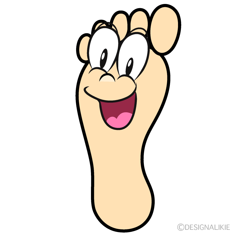 Surprising Foot Cartoon Character Image