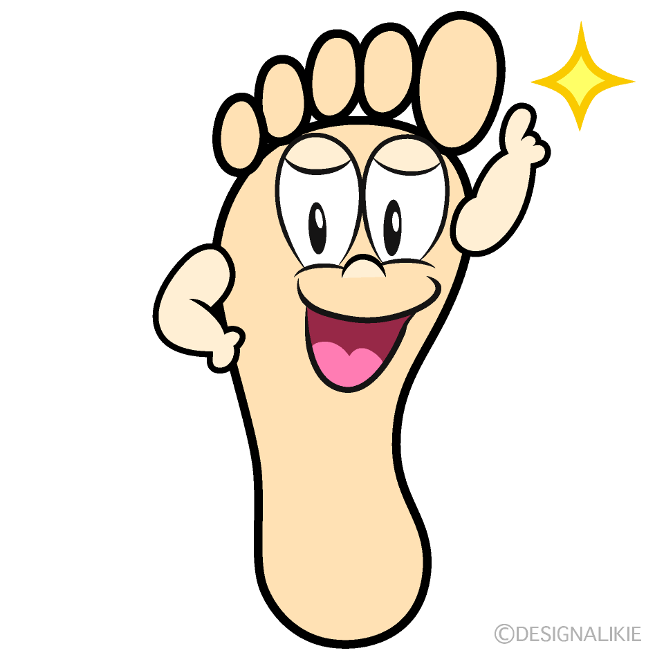 Posing Foot Cartoon Character Image