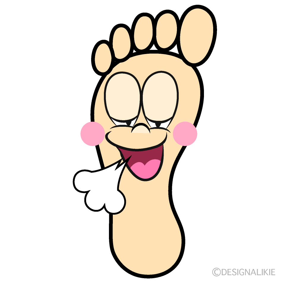 Relaxing Foot Cartoon Character Image