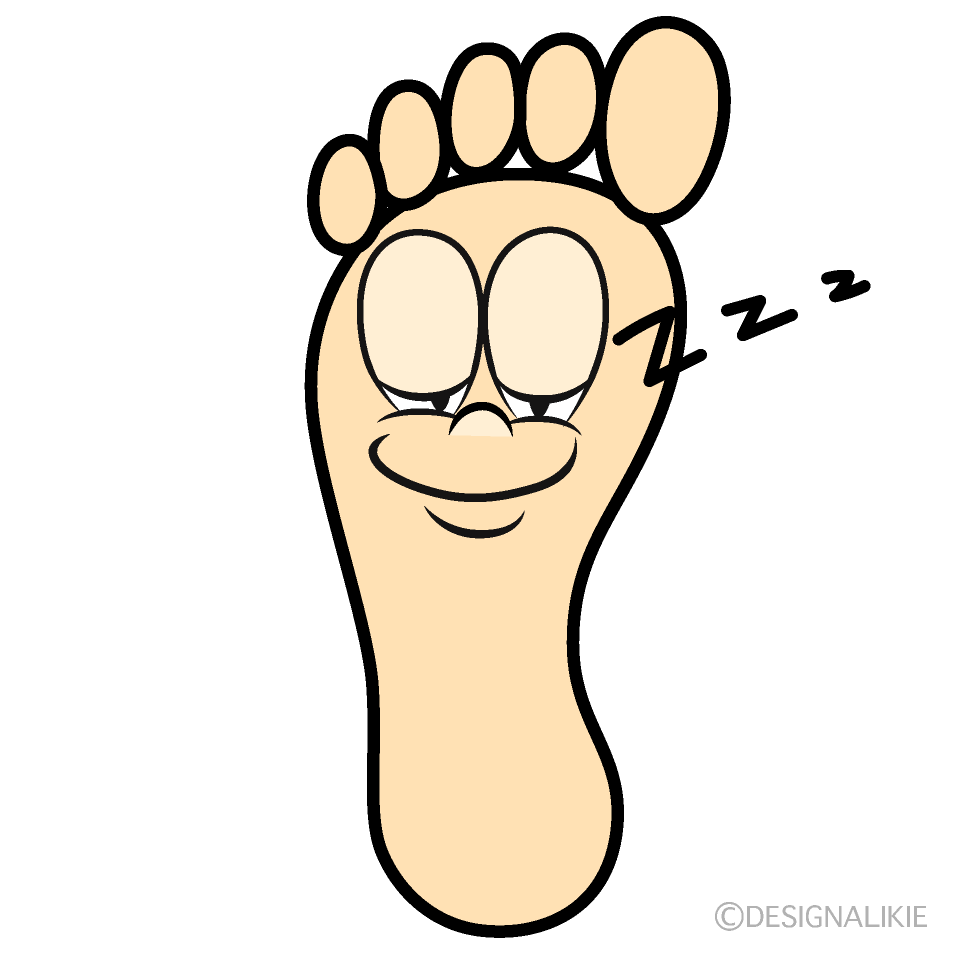 Sleeping Foot Cartoon Character Image