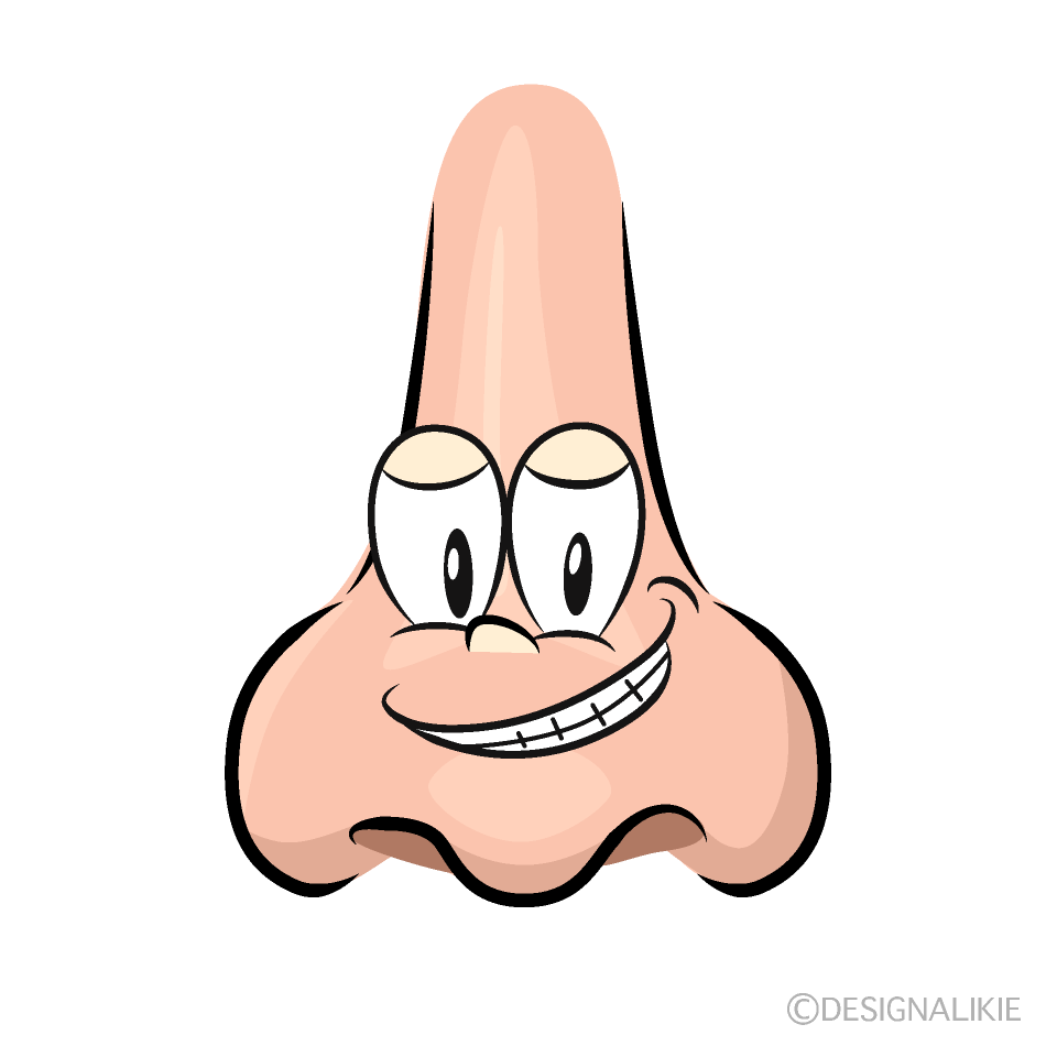 Grinning Nose Cartoon Character Image