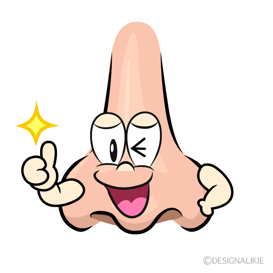 Thumbs up Nose Cartoon Character Image