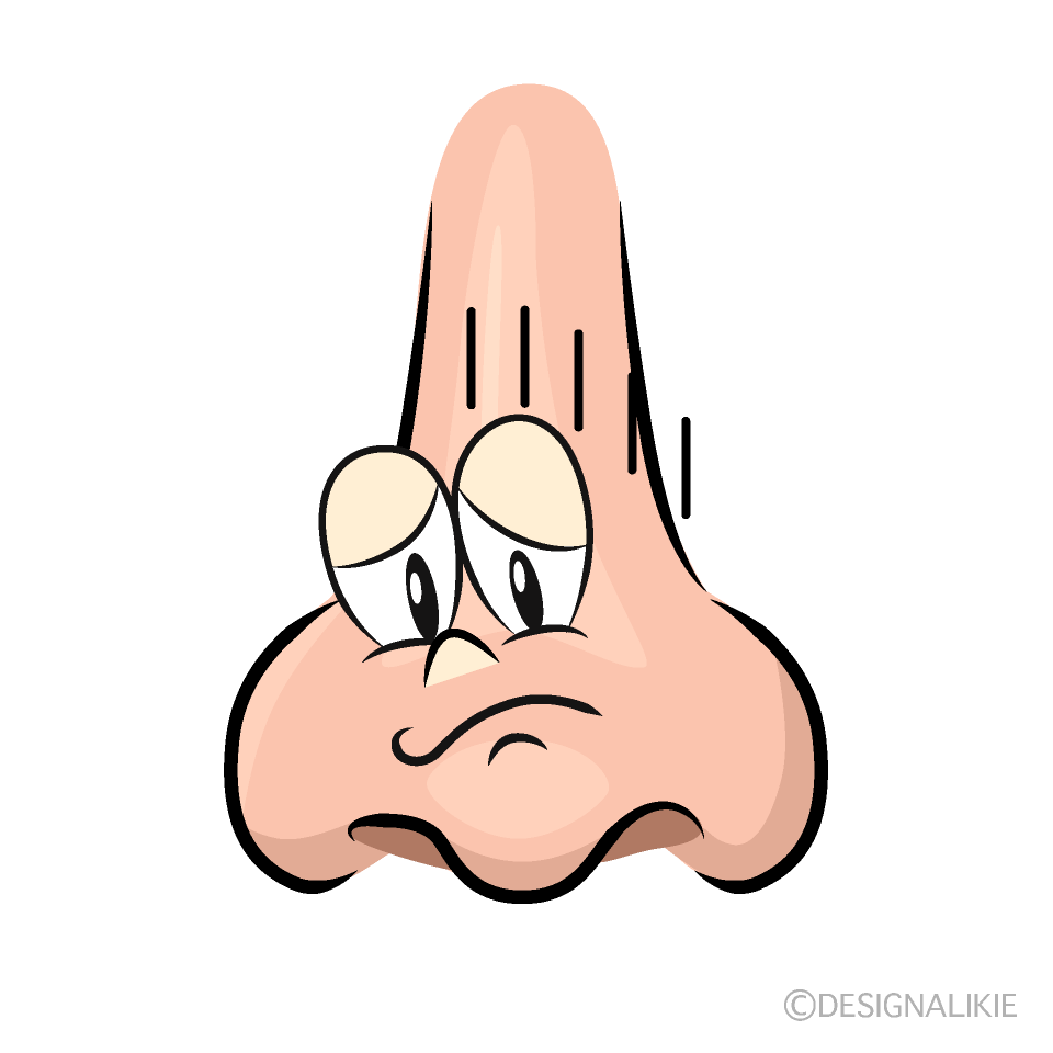 Depressed Nose Cartoon Character Image