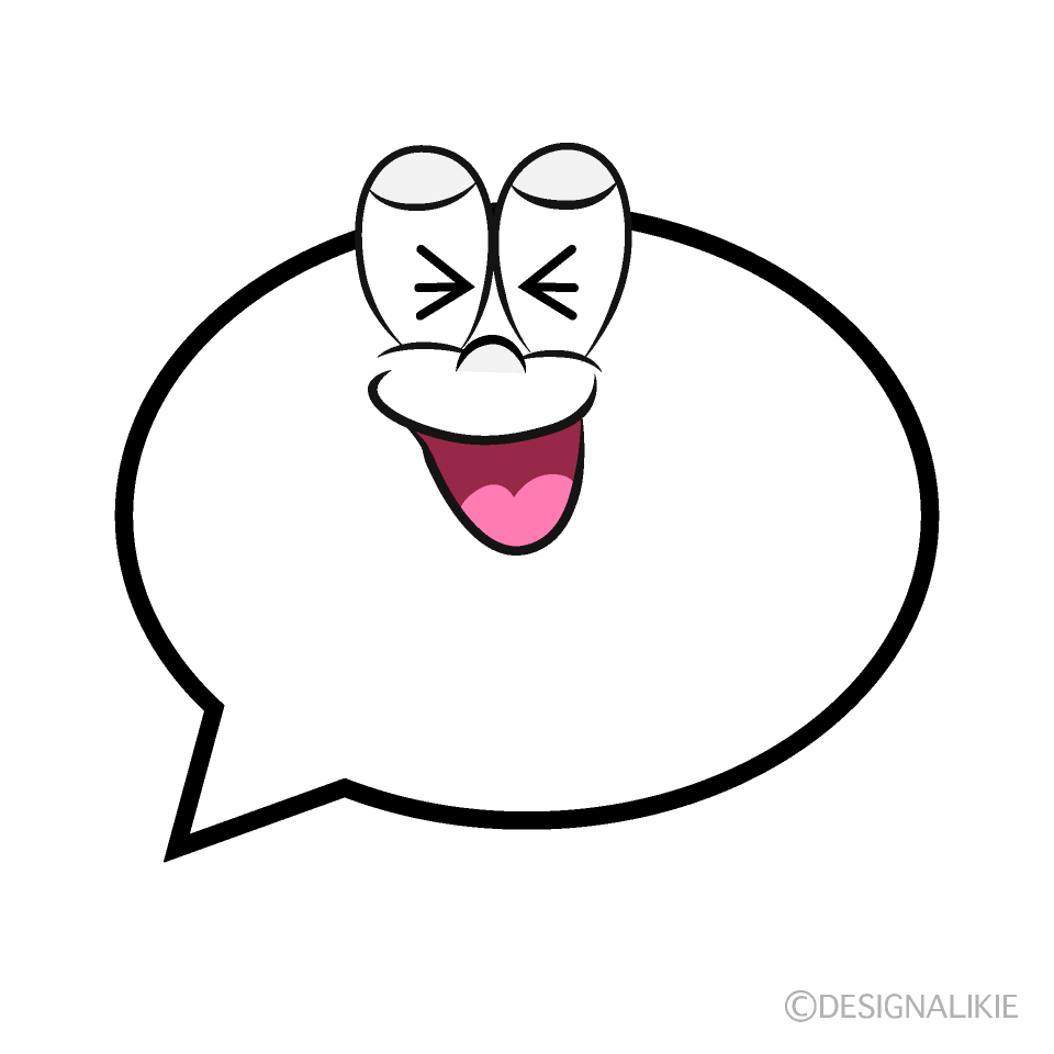 Laughing Speech Bubble Cartoon Character Image