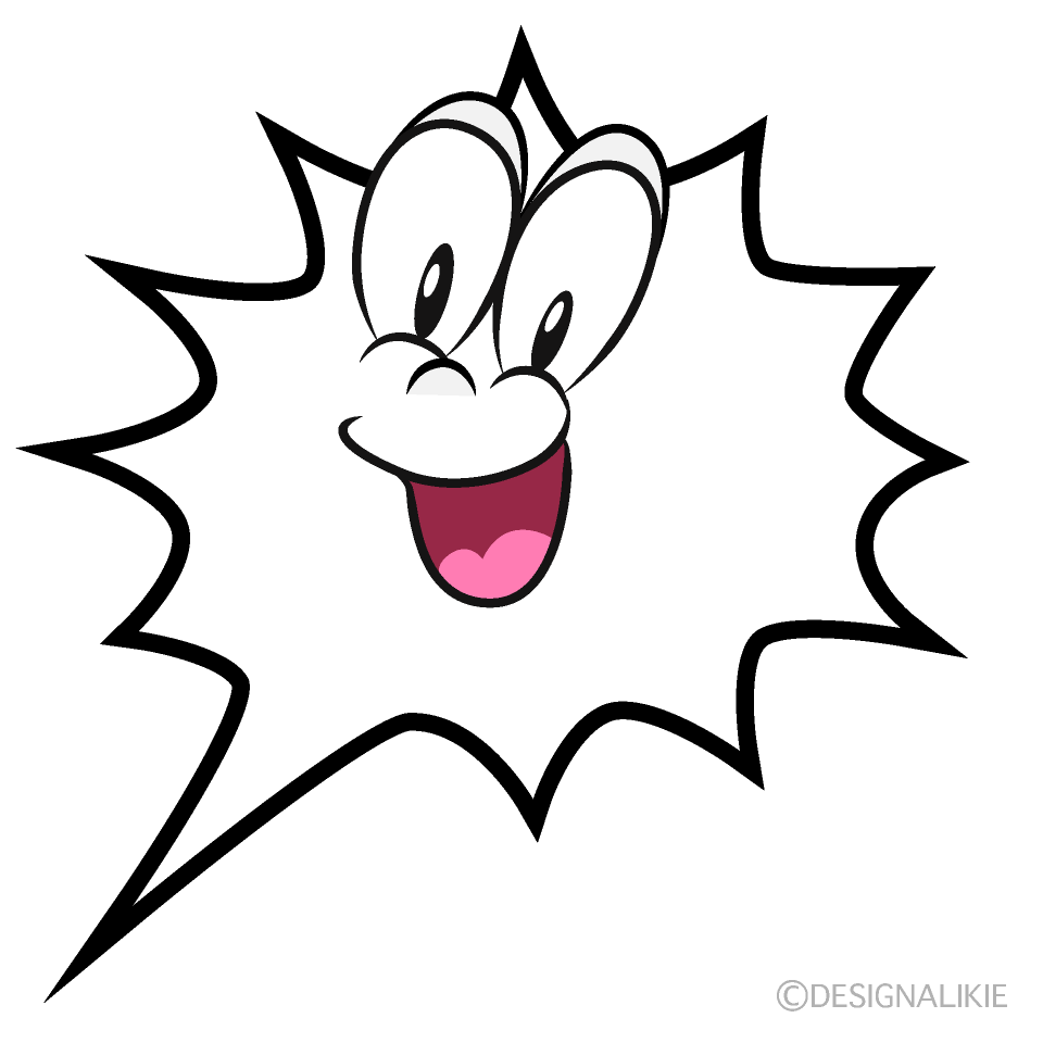 Surprising Speech Bubble Cartoon Character Image