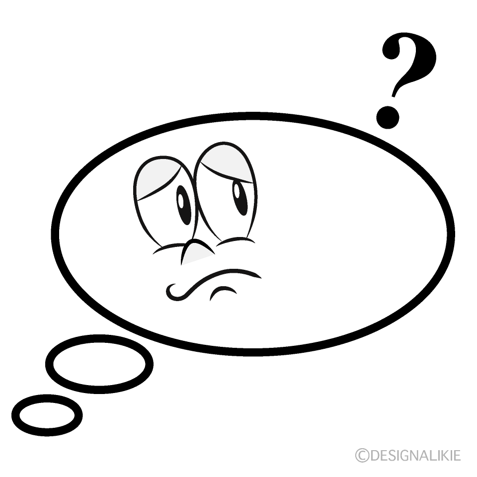 Thinking Speech Bubble Cartoon Character Image