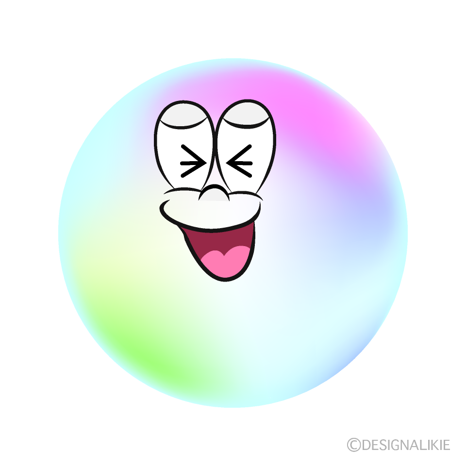 Laughing Bubble Cartoon Character Image