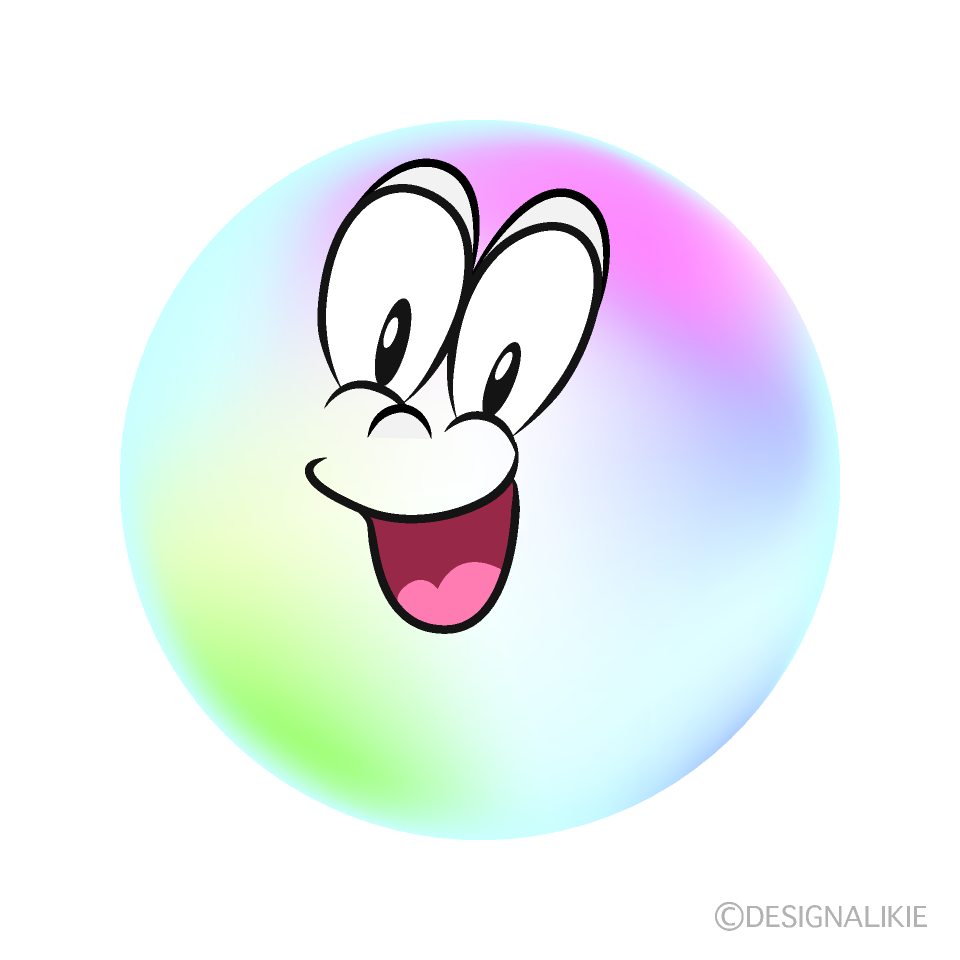Surprising Bubble Cartoon Character Image