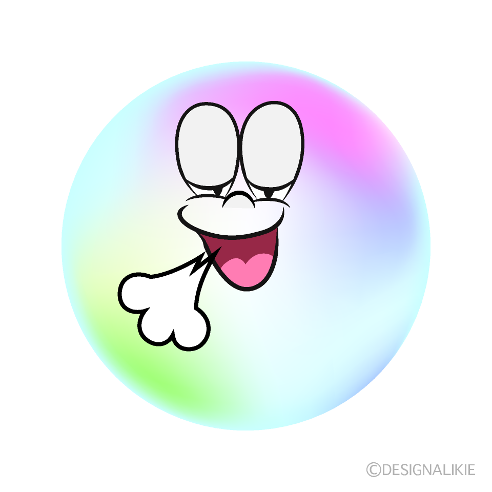 Relaxing Bubble Cartoon Character Image