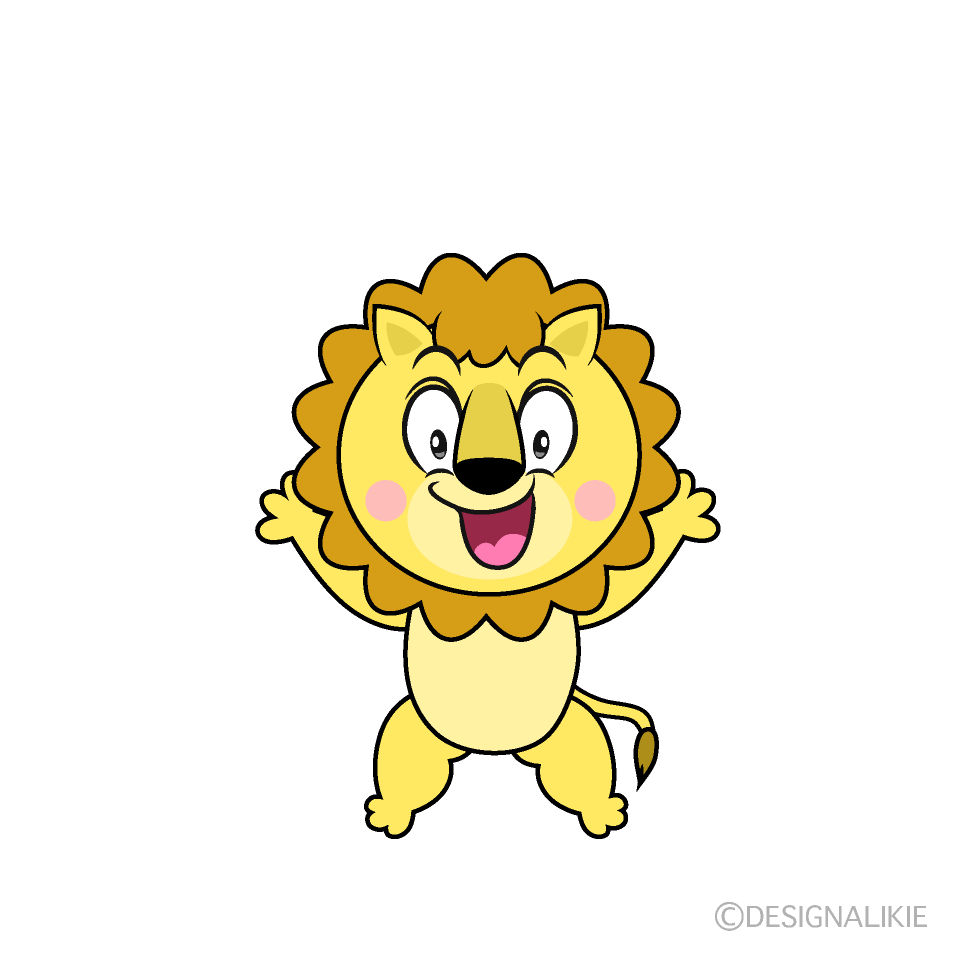 Surprised Lion Cartoon Character Image