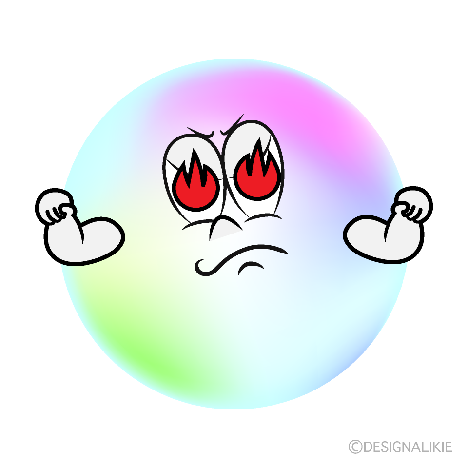Enthusiasm Bubble Cartoon Character Image