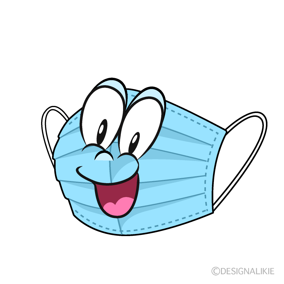 Surprising Mask Cartoon Character Image