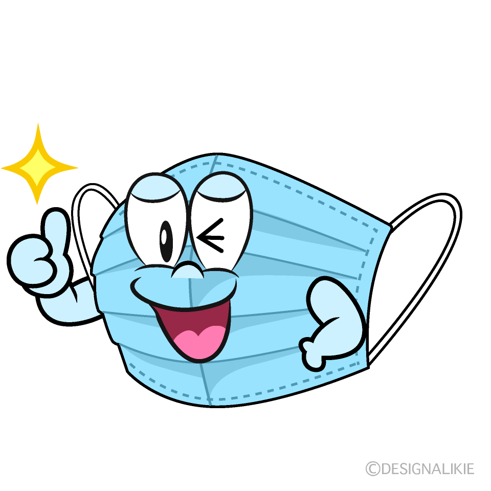 Thumbs up Mask Cartoon Character Image