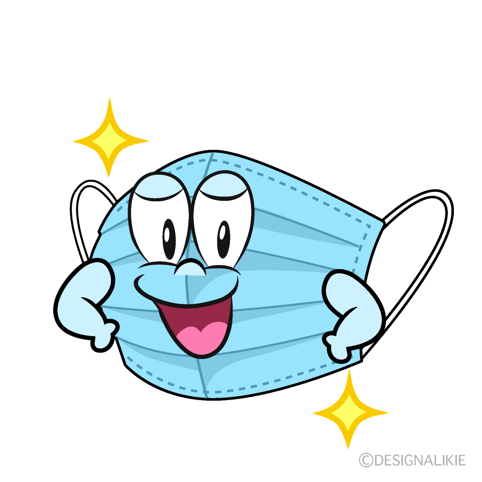 Glitter Mask Cartoon Character Image