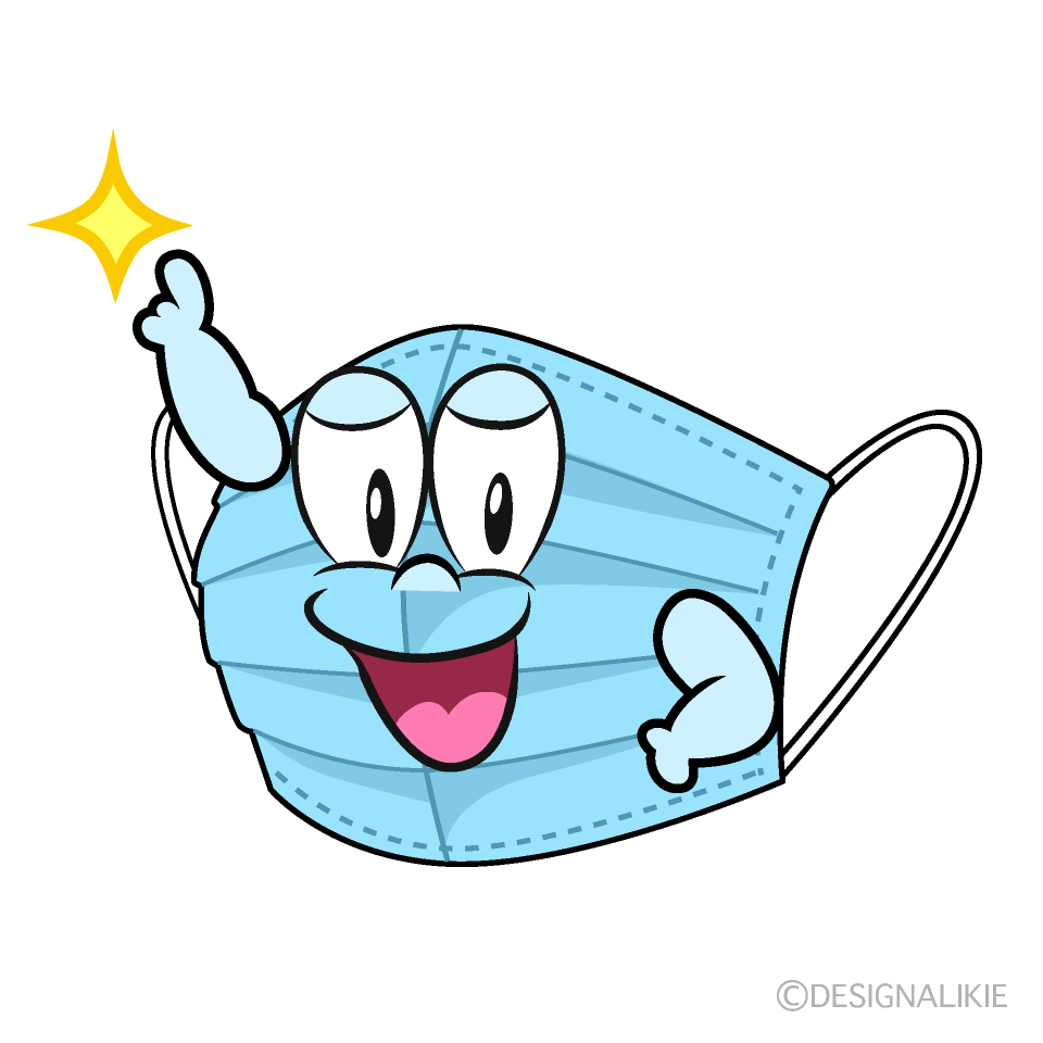 Posing Mask Cartoon Character Image