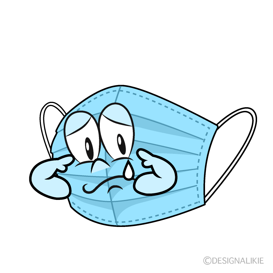 Sad Mask Cartoon Character Image