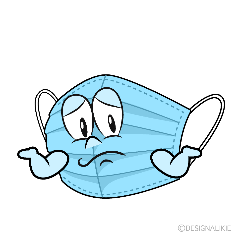 Troubled Mask Cartoon Character Image