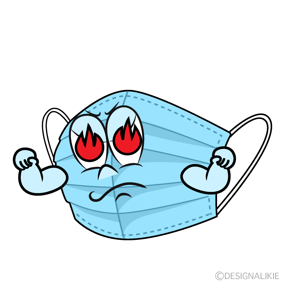 Enthusiasm Mask Cartoon Character Image