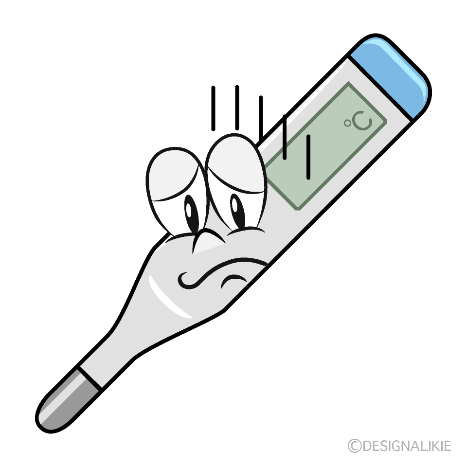 Termómetro Médico Deprimido Animado