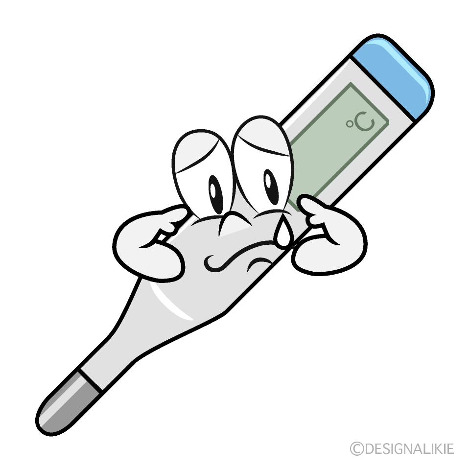 Termómetro Médico Triste Animado