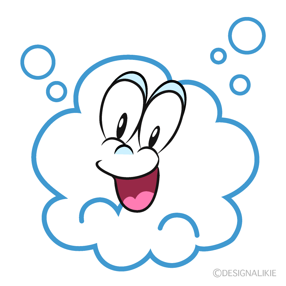 Surprising Soap Bubble Cartoon Character Image