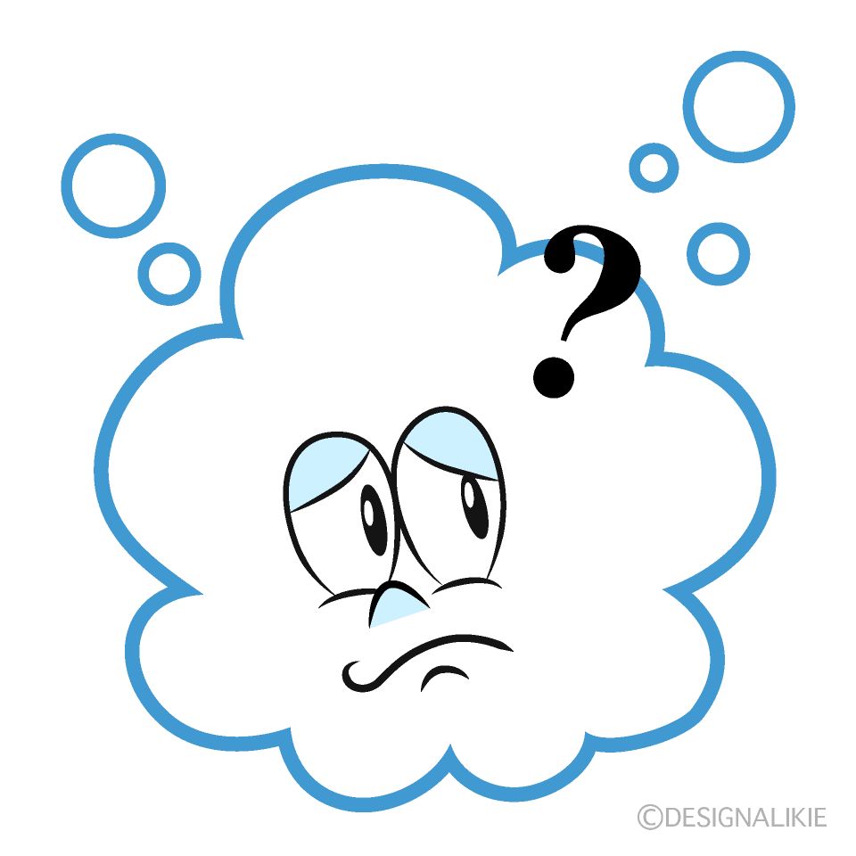 Thinking Soap Bubble Cartoon Character Image