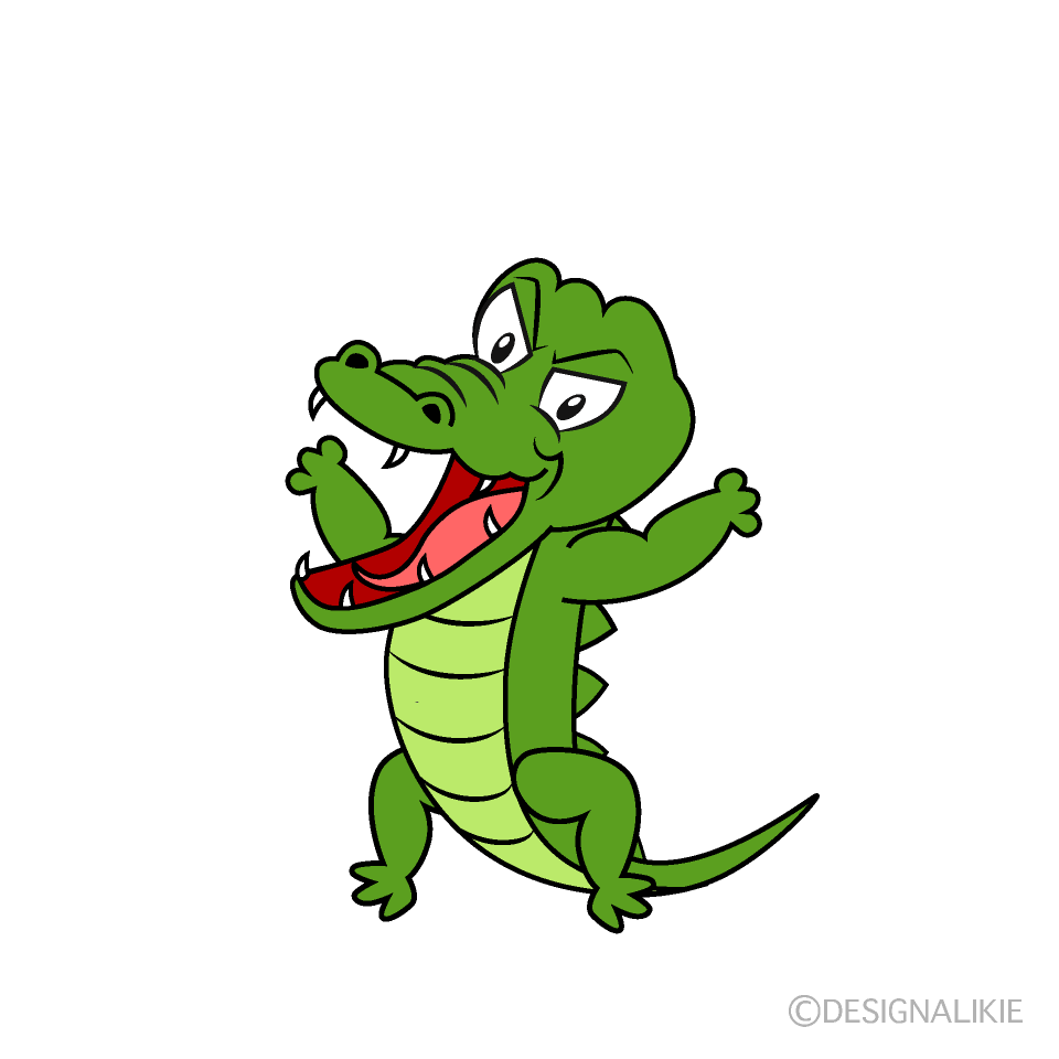 Angry Crocodile Cartoon Character Image