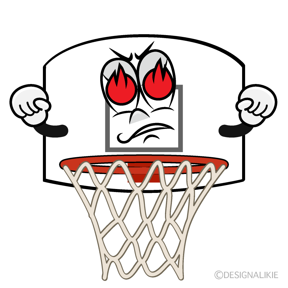 Enthusiasm Basketball Goal Cartoon Character Image