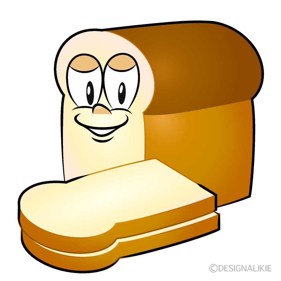 Toast Bread Cartoon Character Image