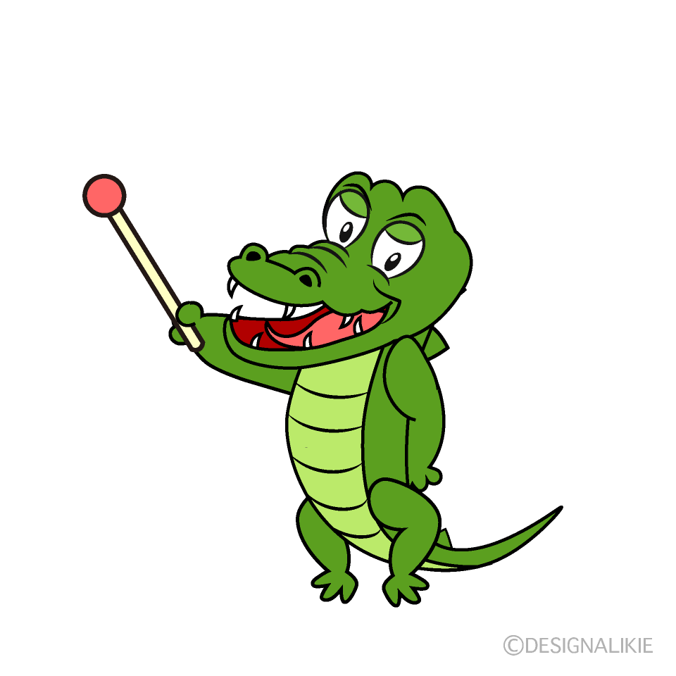 Speaking Crocodile Cartoon Character Image