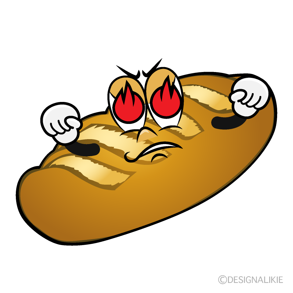 Enthusiasm French Bread Cartoon Character Image
