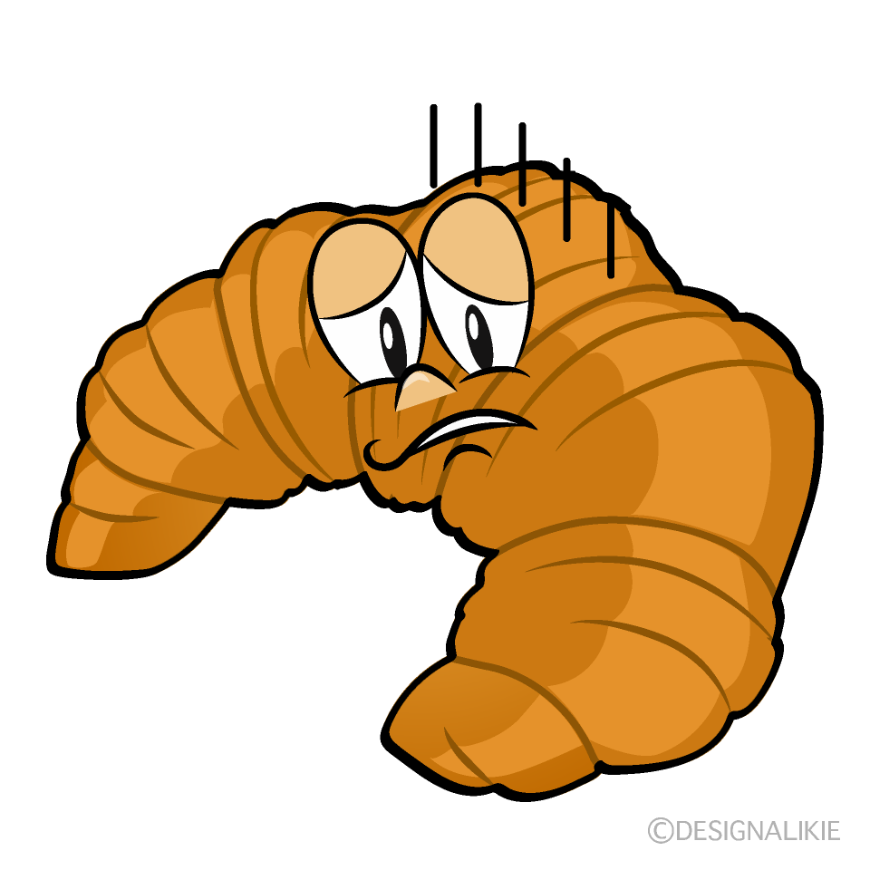 Croissant Deprimido Animado