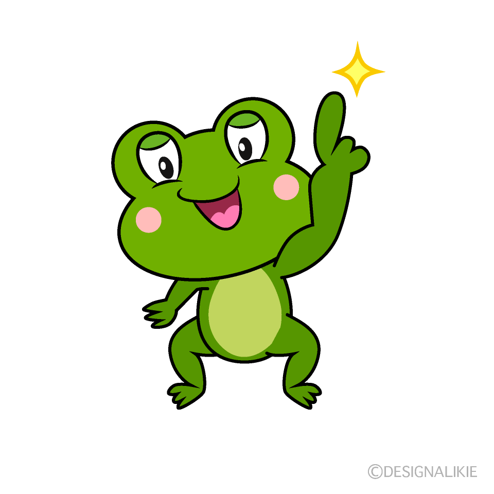 Posing Frog Cartoon Character Image