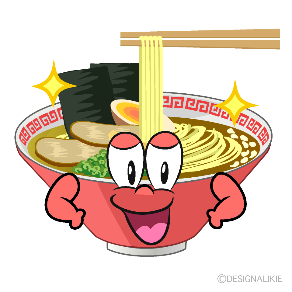 Glitter Ramen Cartoon Character Image