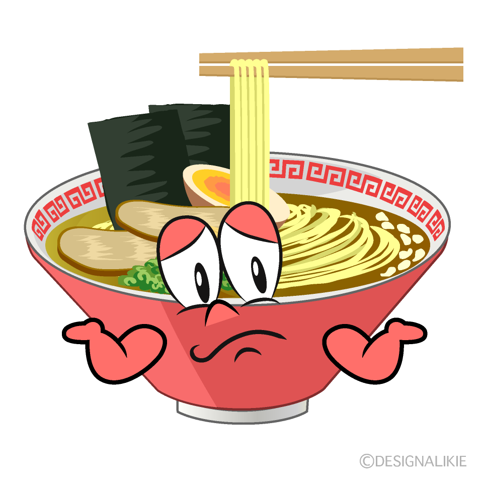 Troubled Ramen Cartoon Character Image