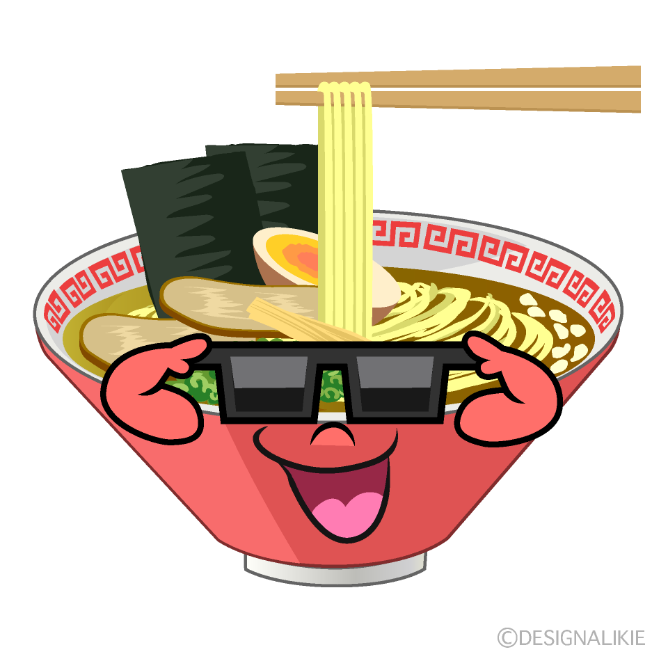 Cool Ramen Cartoon Character Image