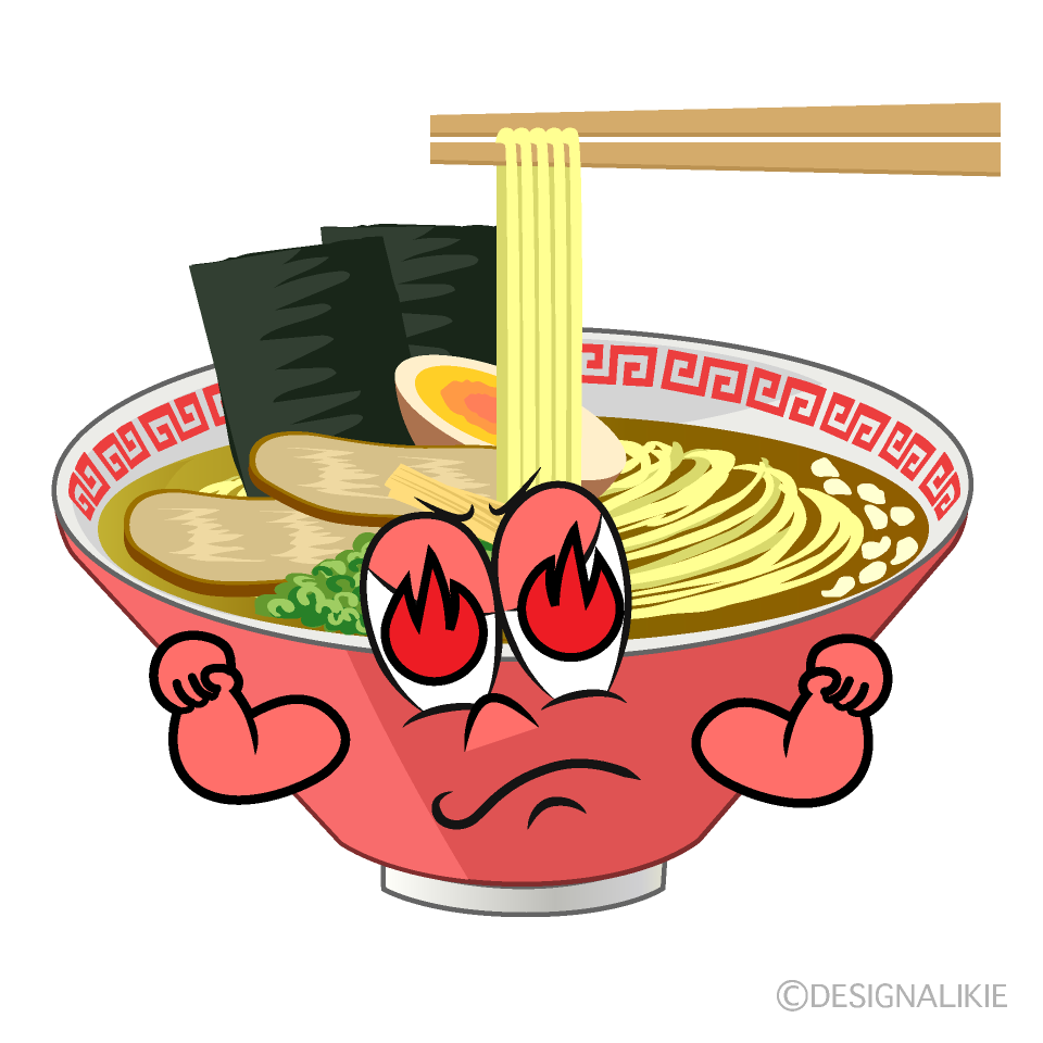 Enthusiasm Ramen Cartoon Character Image