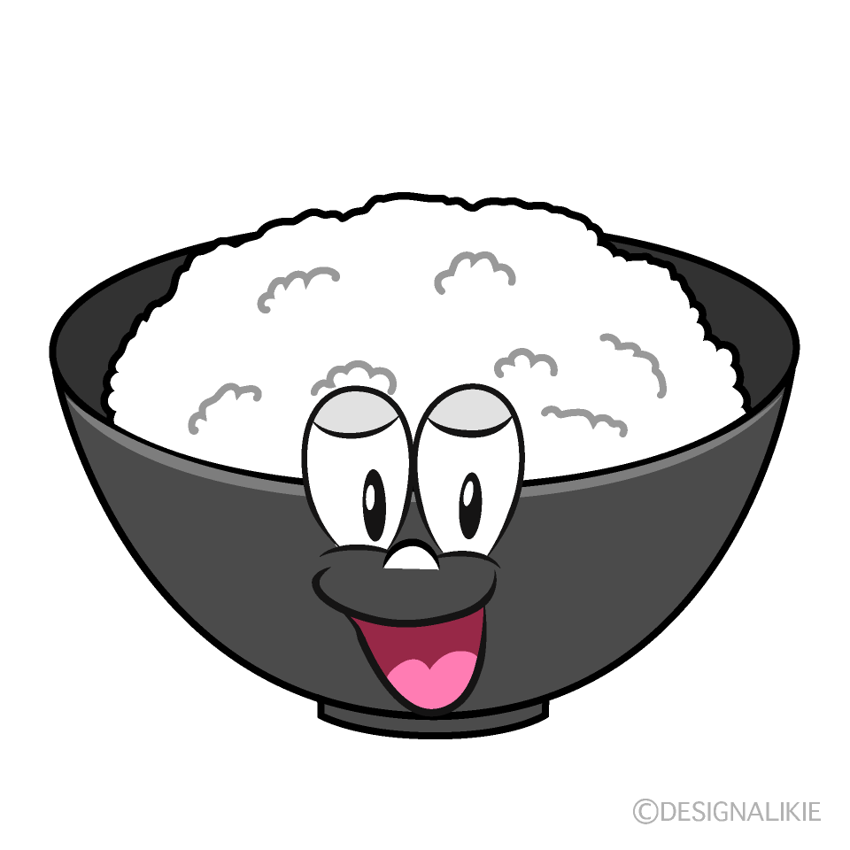 Smiling Rice Cartoon Character Image