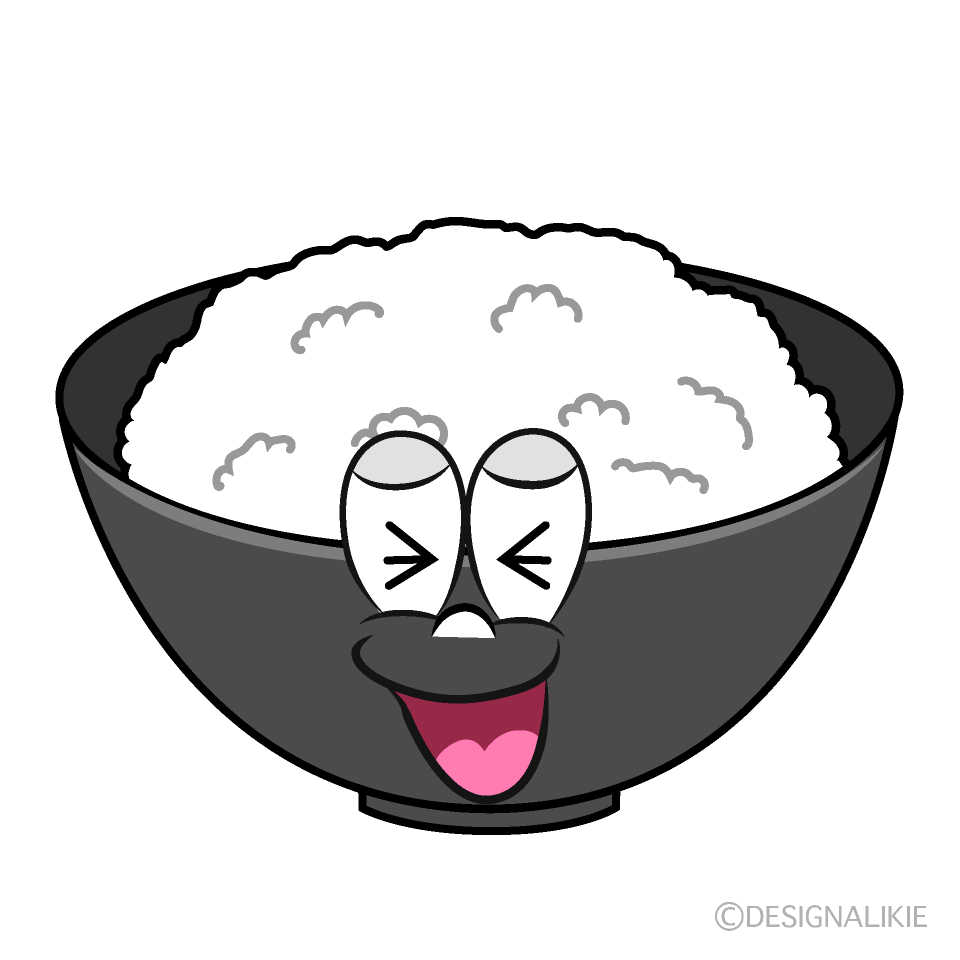 Laughing Rice Cartoon Character Image