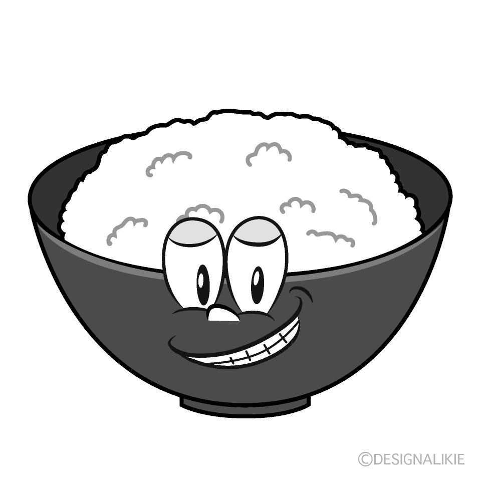 Grinning Rice Cartoon Character Image