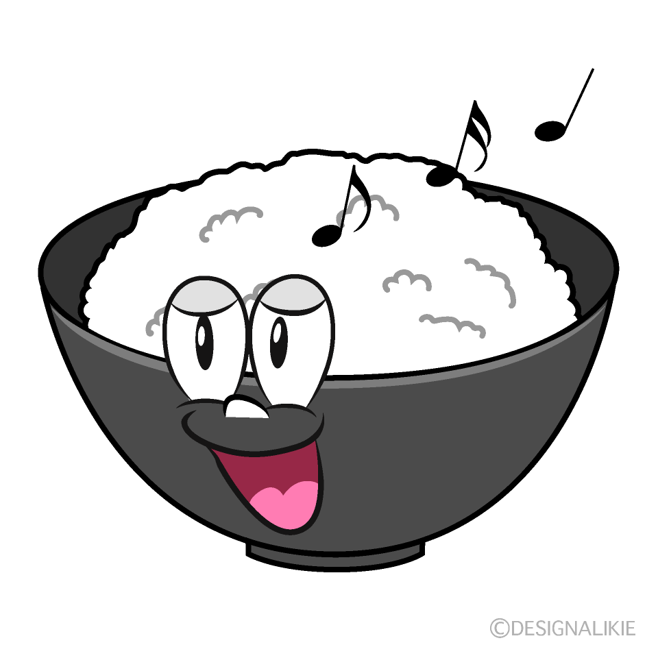 Singing Rice Cartoon Character Image